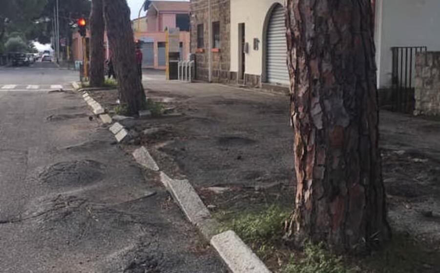 in via costituente (foto scano)