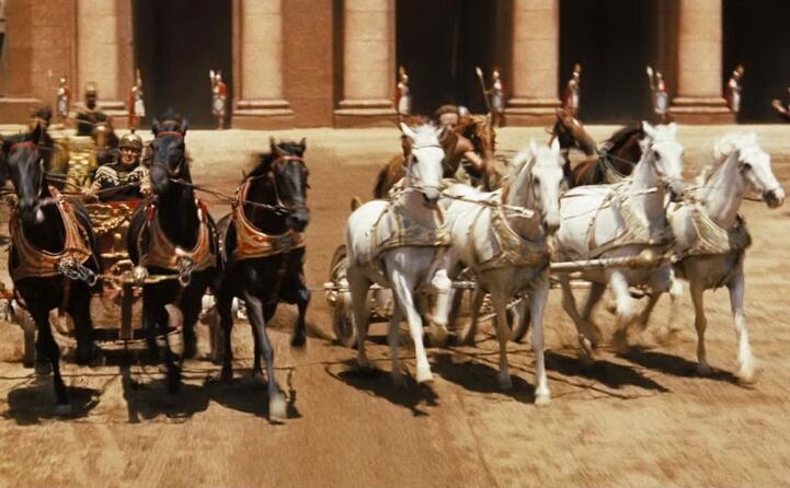 la celebre scena della corsa delle bighe (foto wikipedia)