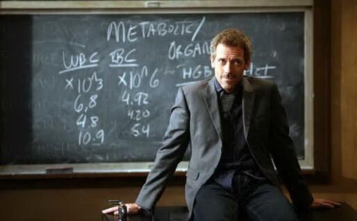 Il dr. House (foto da frame video)