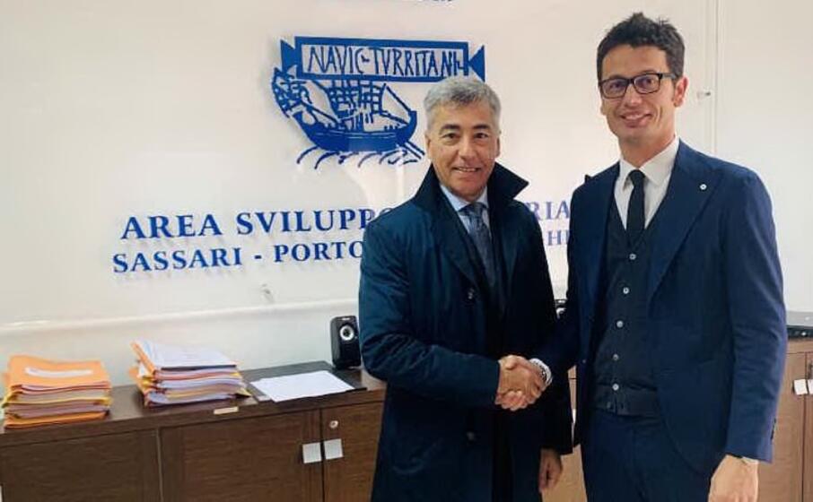 scanu con l ex presidente del cip taula (foto ufficio stampa)