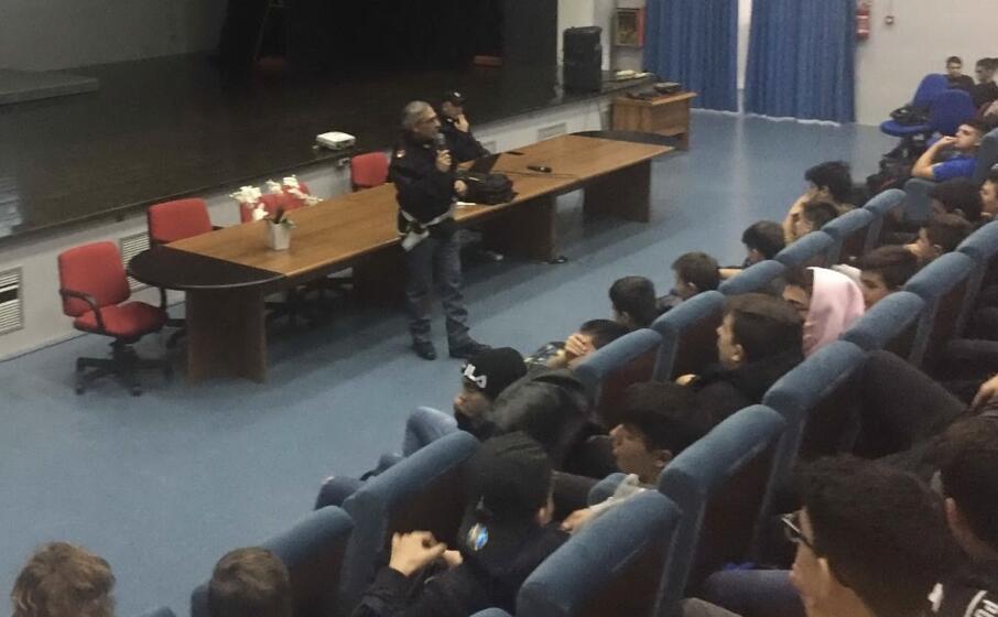 un momento della lezione (foto elia sanna)