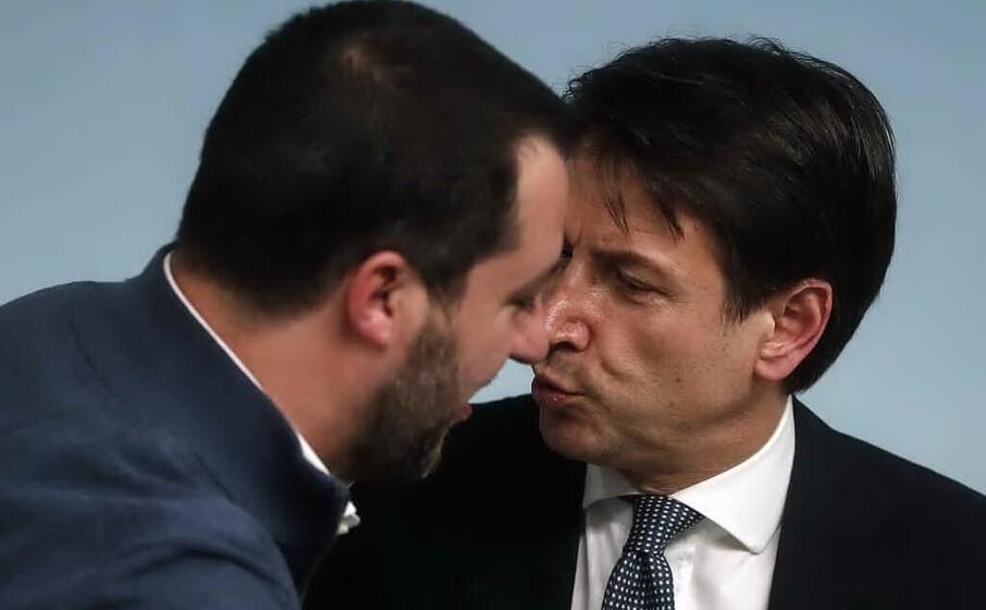 giuseppe conte e matteo salvini (archivio l unione sarda)