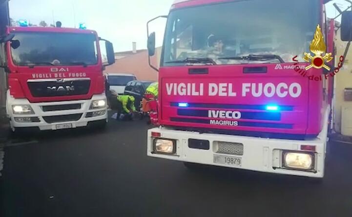 l intervento (foto vigili del fuoco)