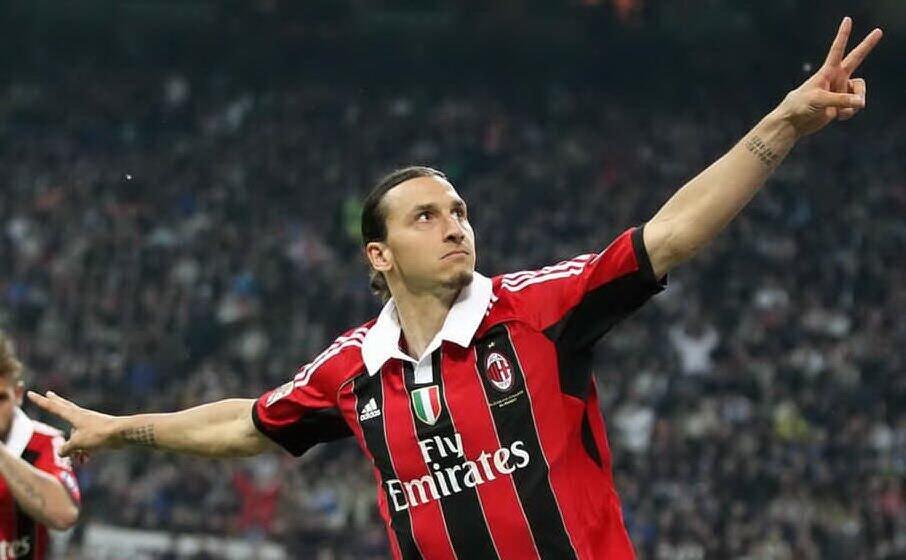zlatan ibrahimovi ai tempi del milan (archivio l unione sarda)