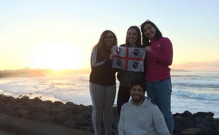 federica crobe e altri studenti sardi in erasmus alle isole azzorre