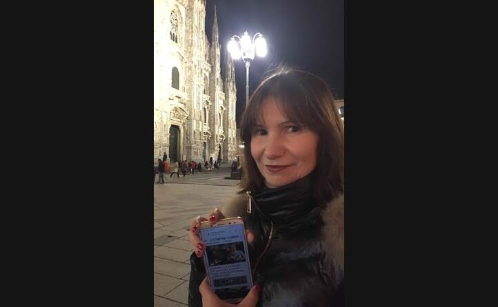 giusy di nuoro una giornata a milano con unionesarda it sul display