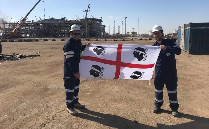 matteo e andrea da cagliari in iraq per la costruzione di una nuova stazione di compressione (north rumalia)