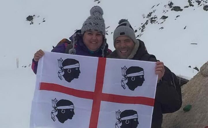 maurizio e lilly di siliqua sul monte bianco