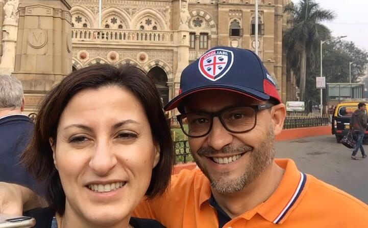 nicola dess e graziella angius di lanusei a mumbai