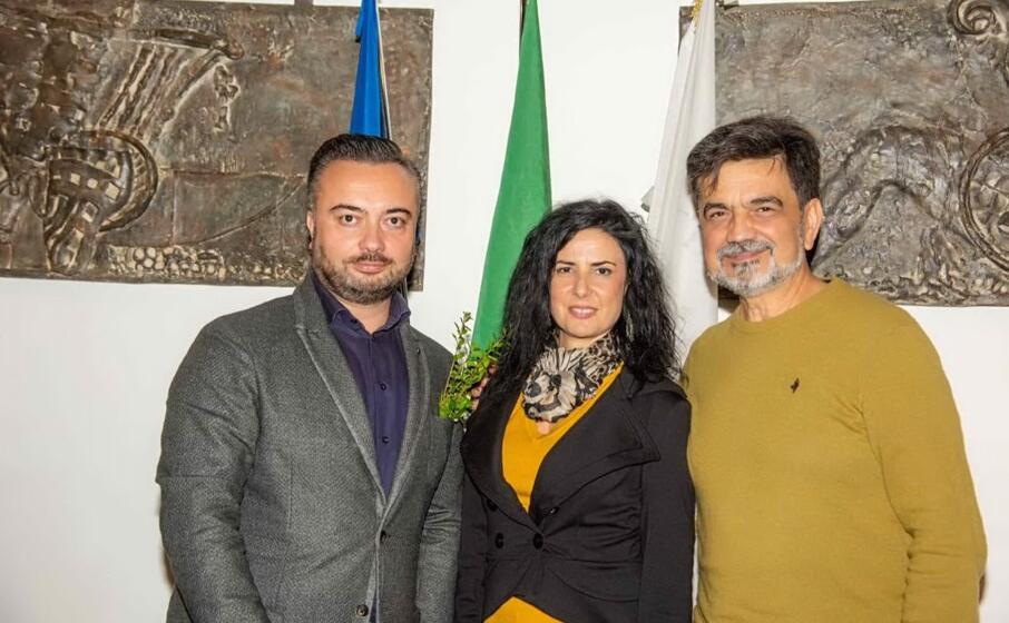 gianfranco di luca mirella atzori e pierluigi frigau presidente dell associazione (foto grazia deledda )