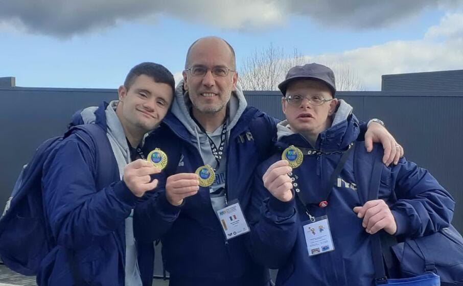 davide paulis il tecnico mauro dess e antonello spiga (l unione sarda foto garau)
