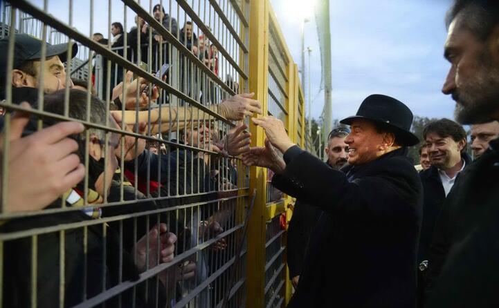 olbia monza allo stadio anche silvio berlusconi