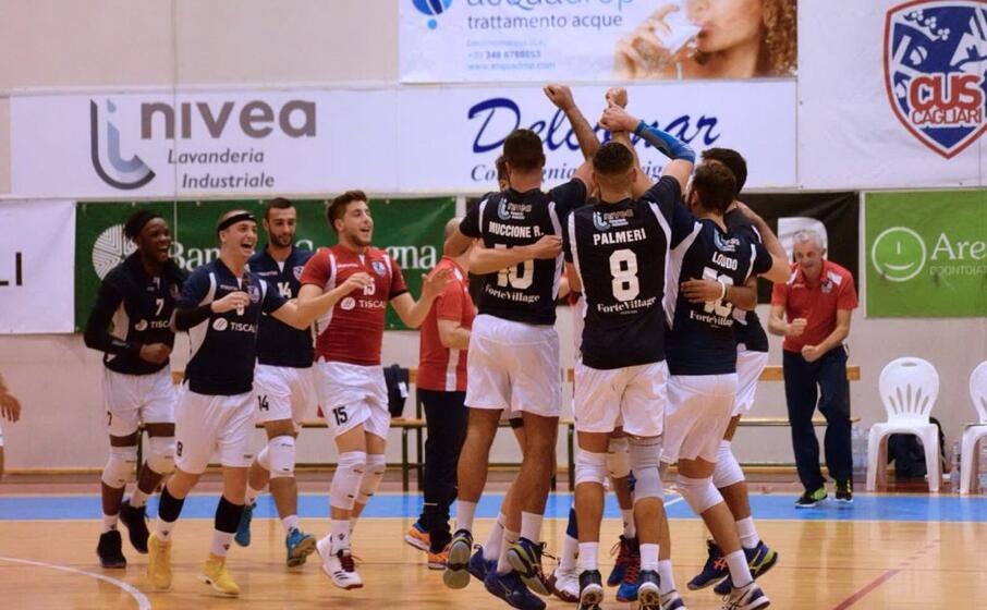 un momento di esultanza del cus cagliari (foto cus cagliari)