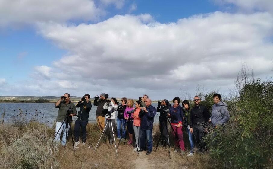 gli osservatori della lipu (l unione sarda foto sanna)