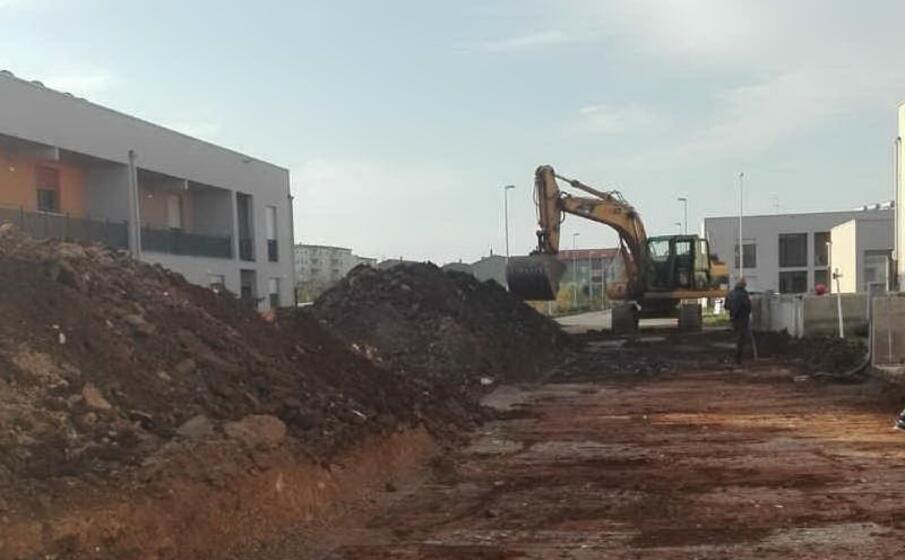 un cantiere in via puglisi (foto l unione sarda pala)