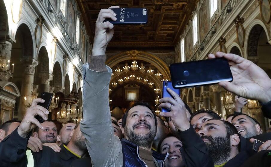 presente anche l ex ministro dell interno matteo salvini