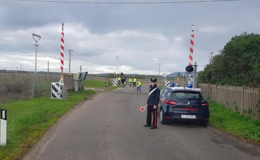 il passaggio a livello dove terminato l inseguimento (foto a pintori)