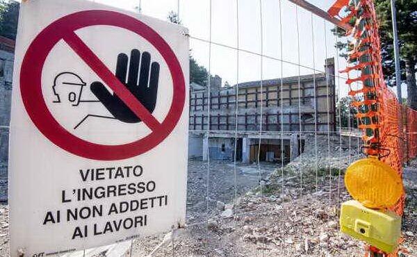 un cantiere ad amatrice (foto archivio l unione sarda)
