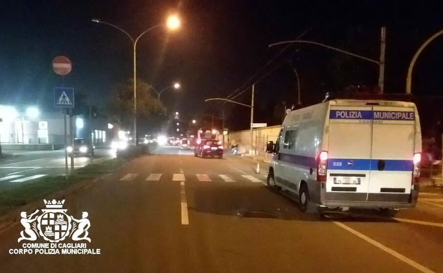 il luogo dell incidente (foto polizia municipale)