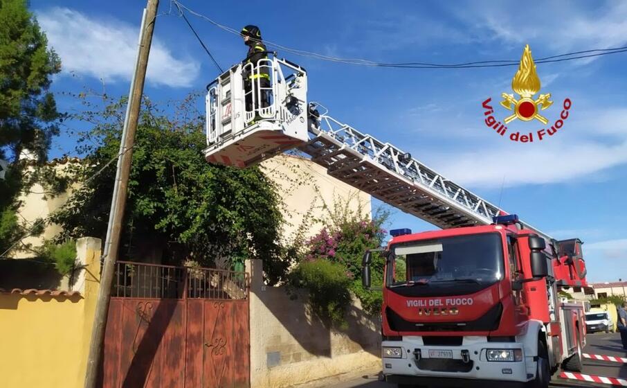 l intervento (foto vigili del fuoco)
