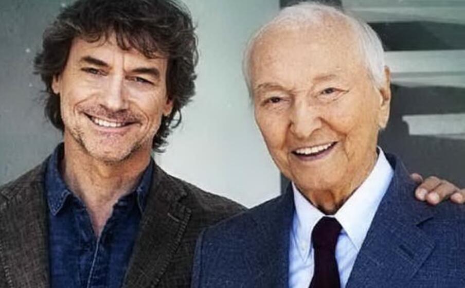 piero angela con il figlio alberto (archivio l unione sarda)