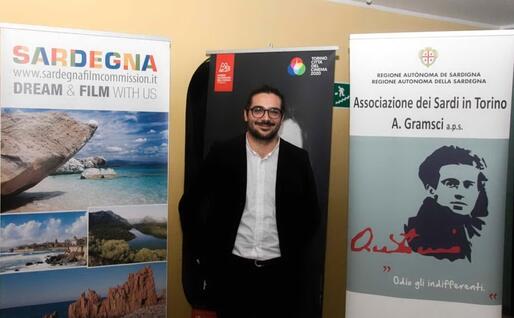 Il giovane regista di Iglesias (foto @FedericaArra)