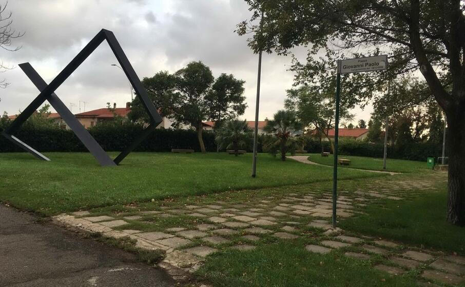 il parco wojtyla nel rione rosmarino (foto l unione sarda scano)
