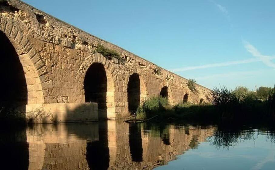 il rio mannu sotto il ponte romano (foto l unione sarda pala)
