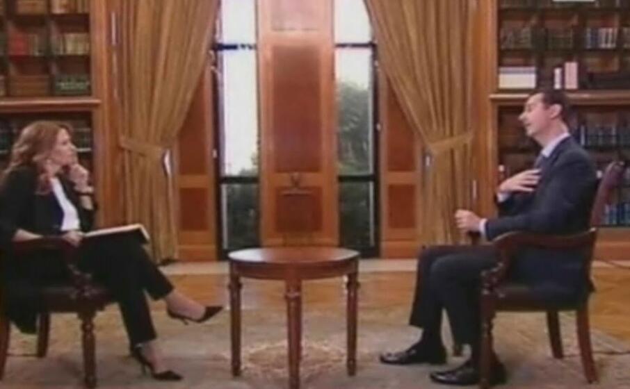 monica maggioni intervista il presidente siriano bashar al assad (ansa)