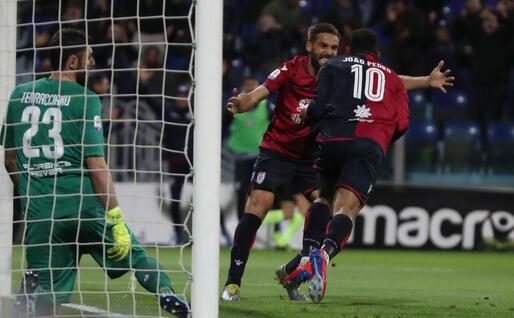 Il gol di Joao Pedro (Ansa)