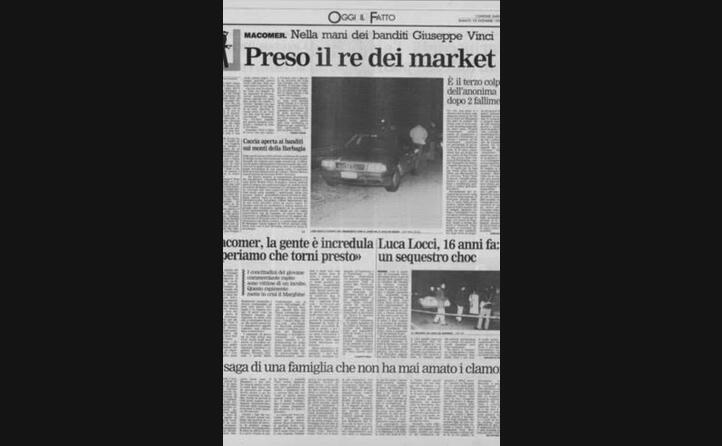 la notizia su una pagina de l unione sarda