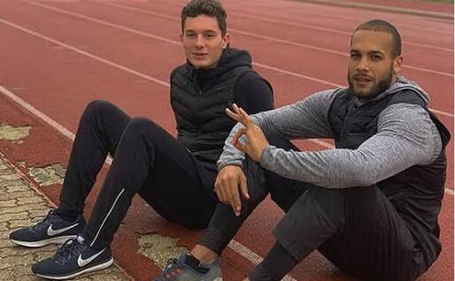 Tortu e Jacobs in allenamento (foto Instagram)