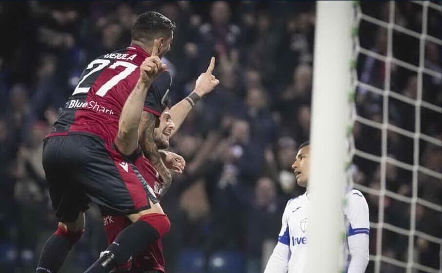 il gol di cerri contro la samp ai sedicesimi (cagliari calcio)