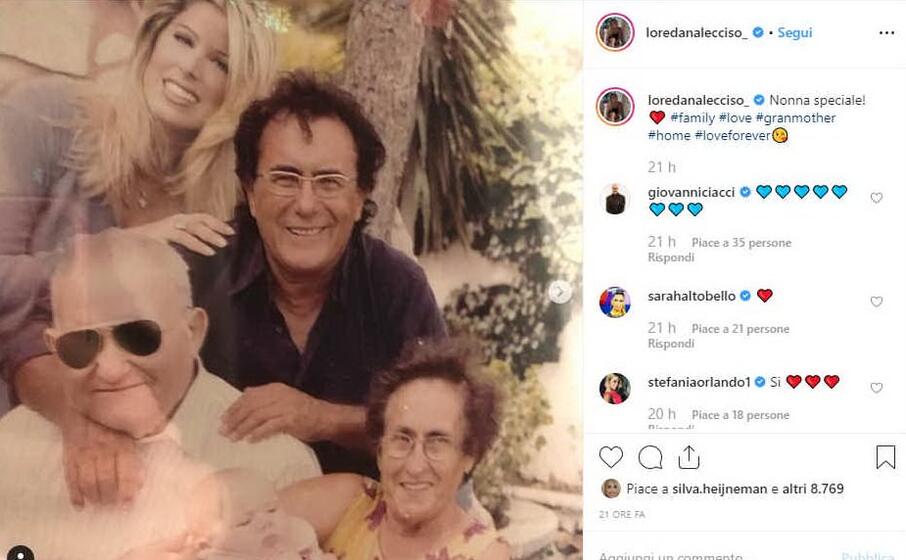 il post su instagram della lecciso