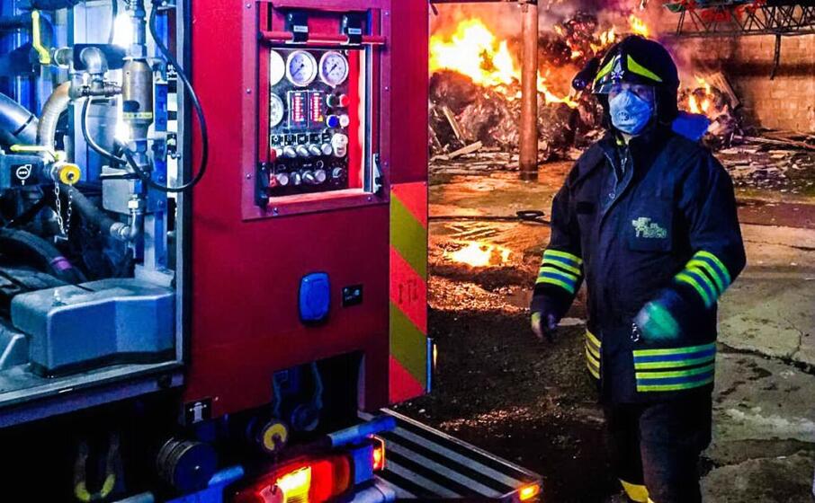 l intervento (foto vigili del fuoco)
