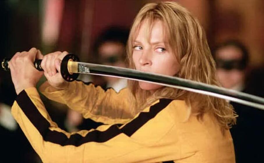 uma thurman in kill bill (foto da frame video)