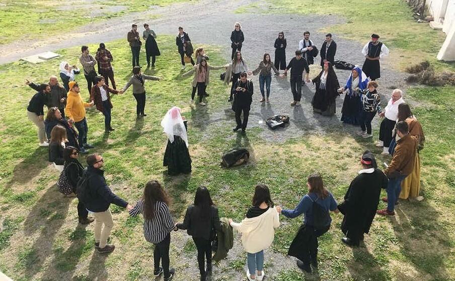 la manifestazione dello scorso anno a portoscuso nell ambito dell erasmus plus (foto antonella pani)