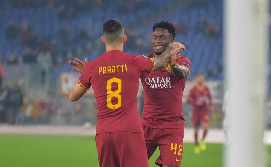 perotti e diawara (foto twitter roma)
