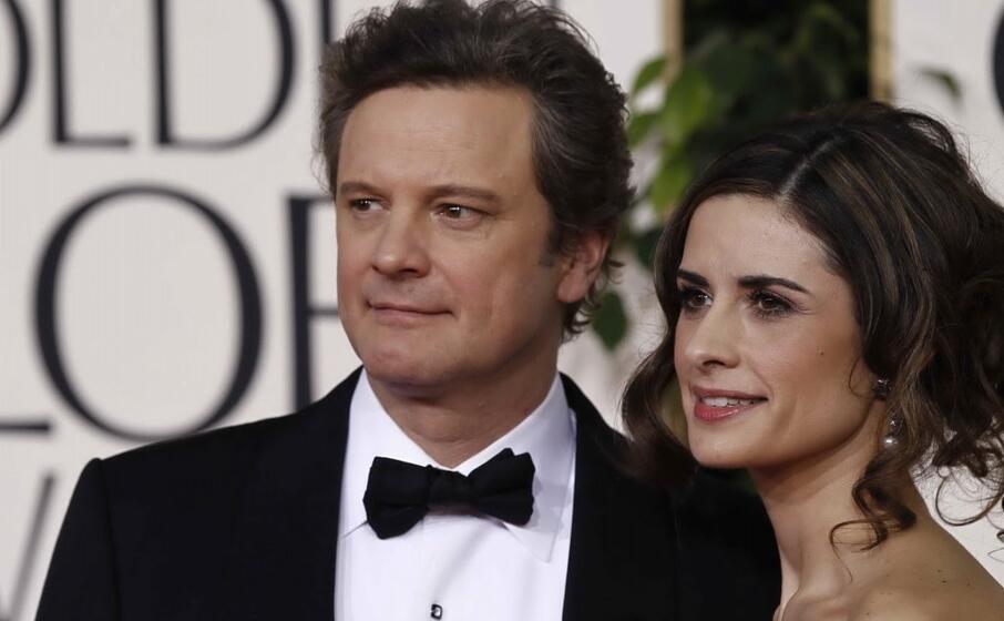 colin firth e la moglie (archivio l unione sarda)