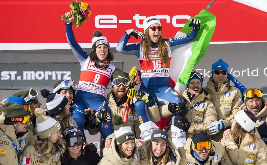 federica brignone e sofia goggia (ansa jean christophe)
