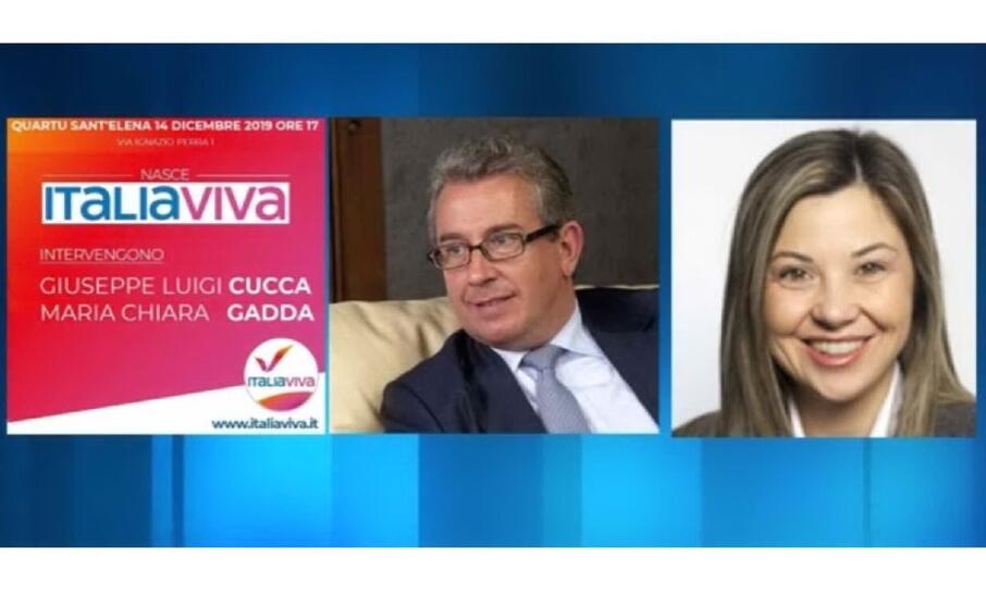 i parlamentari di italia viva giuseppe luigi cucca e maria chiara gadda (foto l unione sarda)