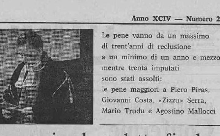 tra i condannati anche mario trudu scomparso di recente