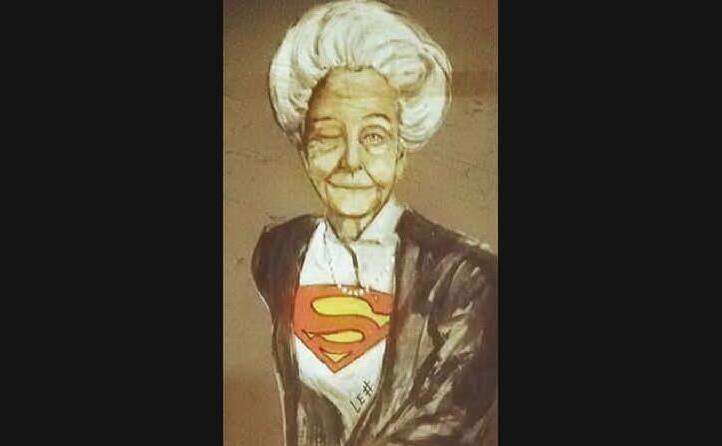 l omaggio di un misterioso street artist alla montalcini apparso a firenze (tutte le foto sono ansa e wikipedia)