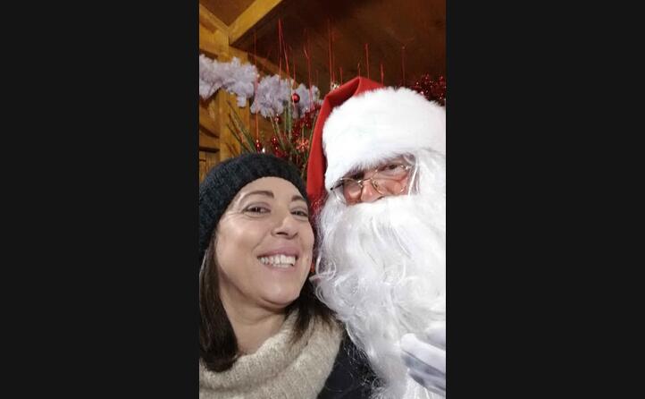 adriana grassi da sassari insieme a babbo natale