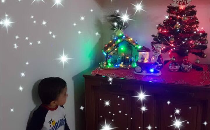 aspettando babbo natale tanti auguri dal piccolo francesco