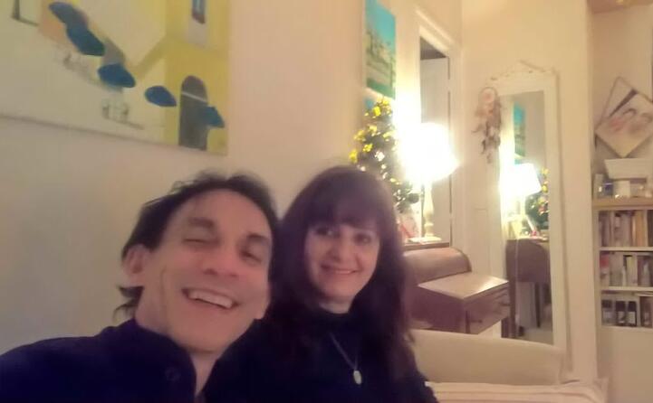 marie e angelo di cagliari buon natale da parigi