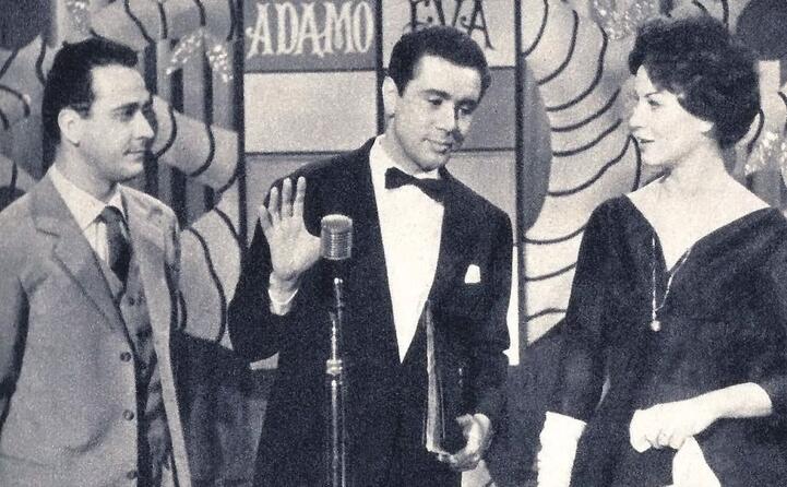 enzo tortora nel carosello durban s adamo ed eva 1959 (foto wikipedia)