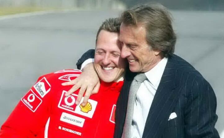 l abbraccio con luca cordero di montezemolo (archivio l unione sarda)