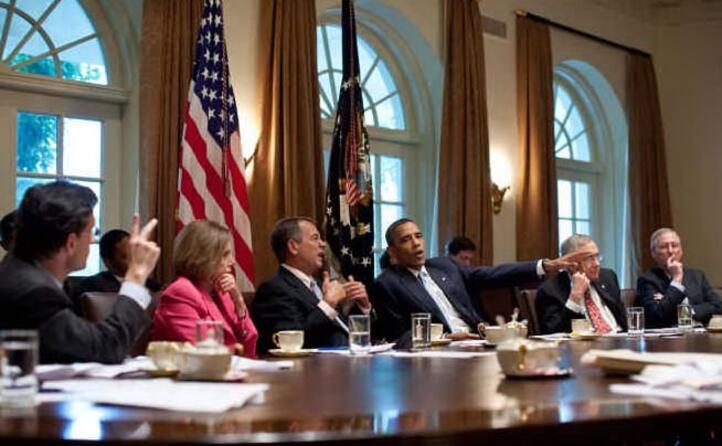 in una foto del 2011 insieme a barack obama
