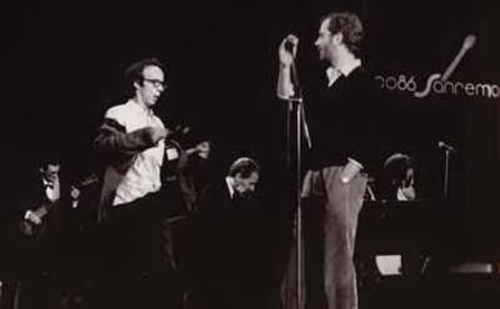 con francesco de gregori e roberto benigni (foto wikipedia)
